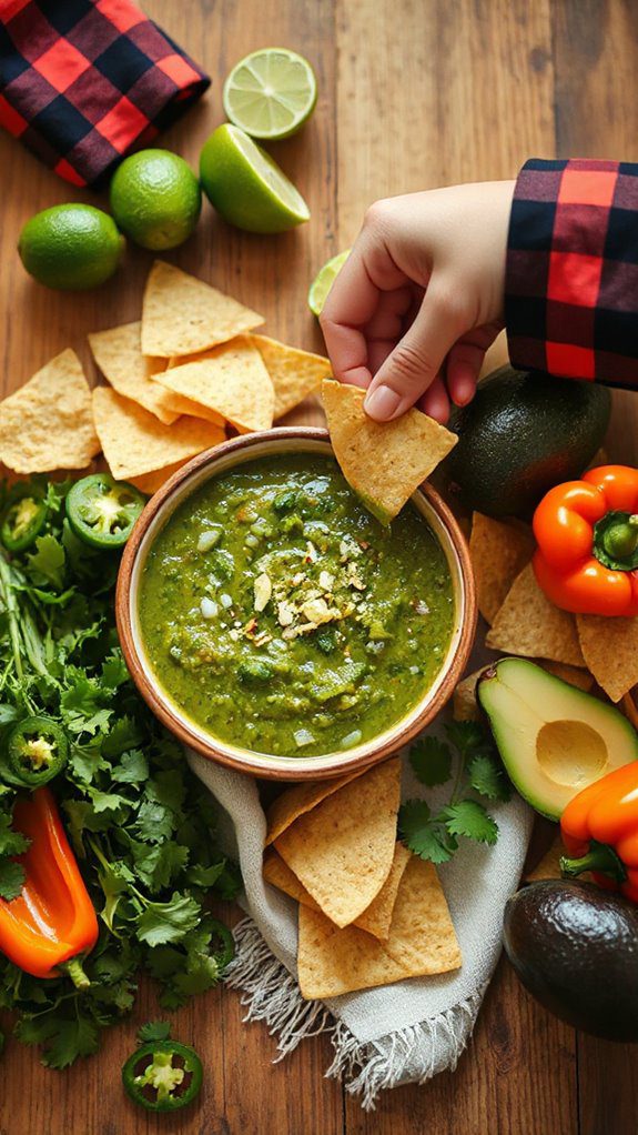 vibrant tangy salsa dip