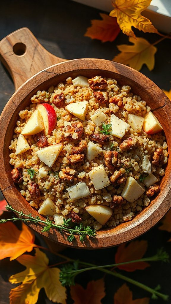 warm apple cheddar grain salad warm apple cheddar grain salad