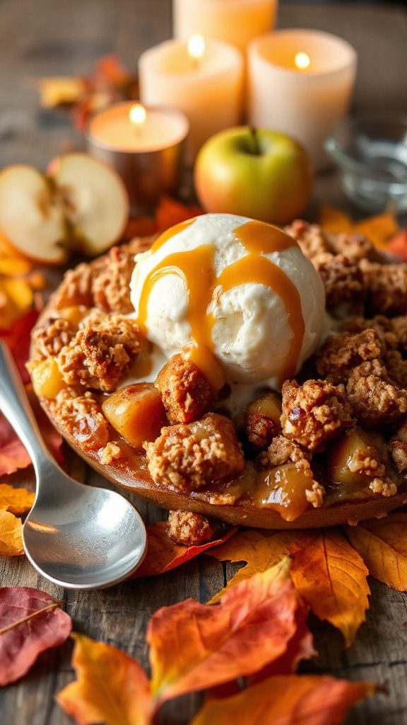 warm apple crisp delight