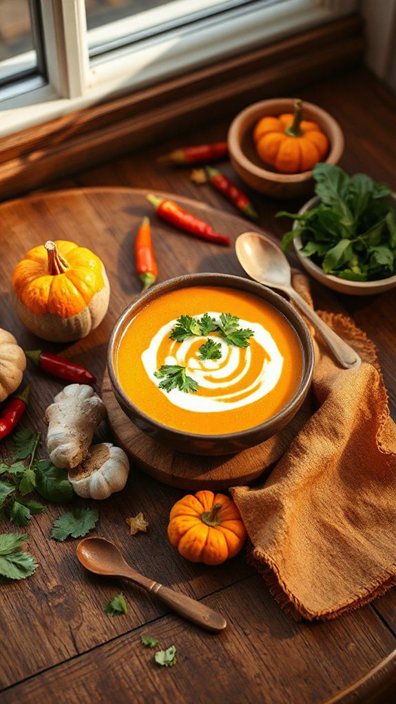 warm comforting thai spicy soup