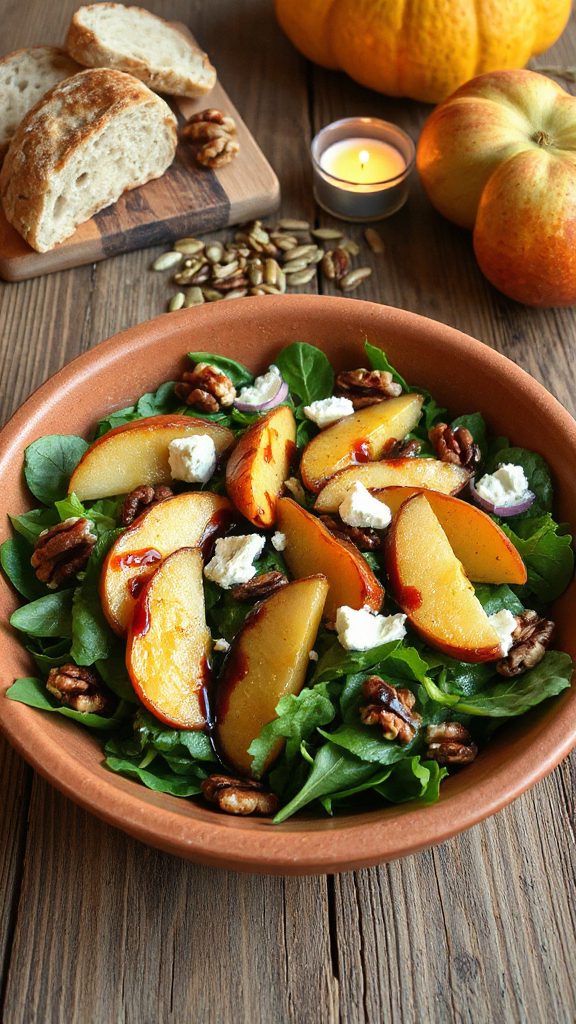 warm salad with pears