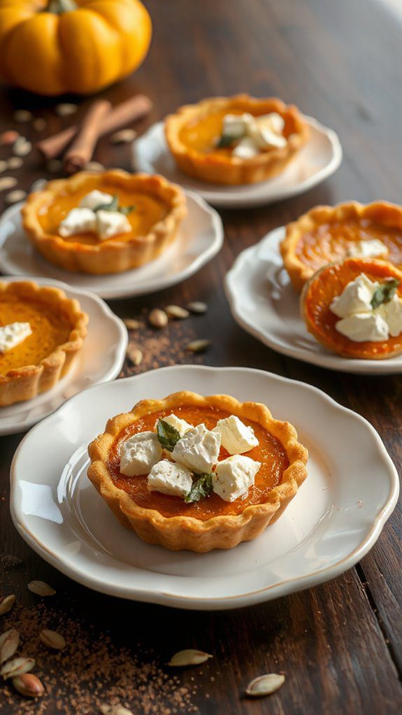warm spiced pumpkin dessert