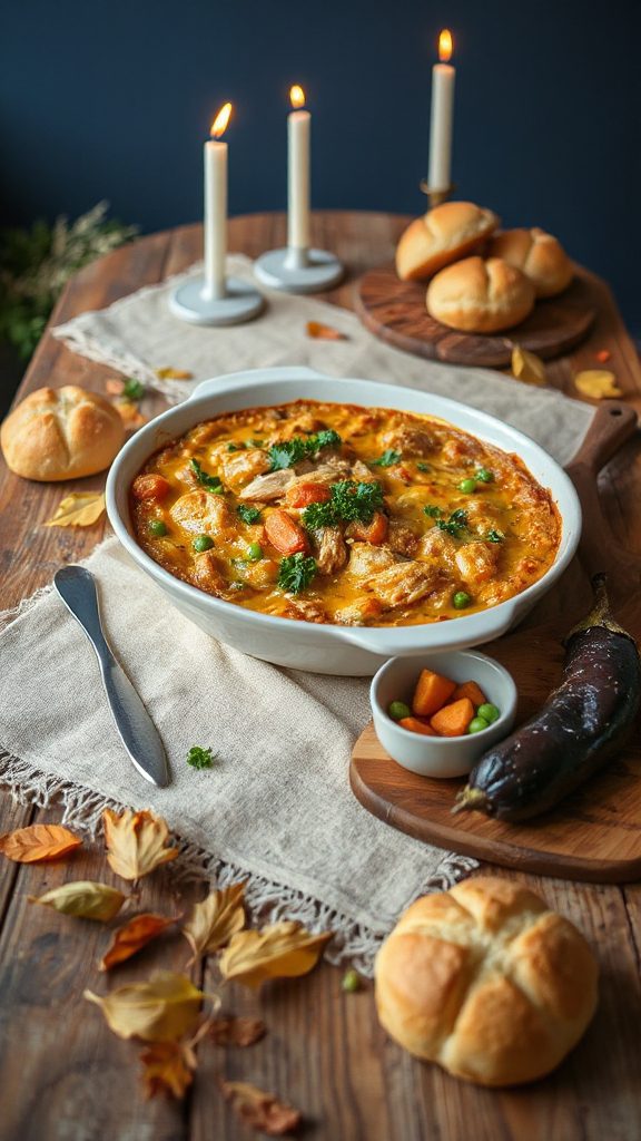 wholesome chicken rice casserole