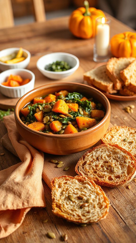 wholesome lentil sweet potato stew
