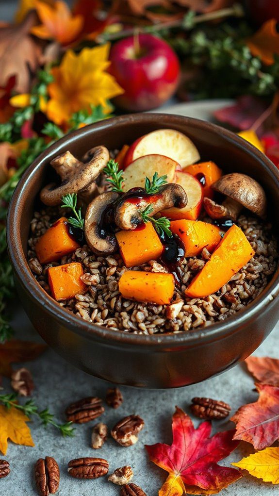 wild rice mushroom dish wild rice mushroom dish