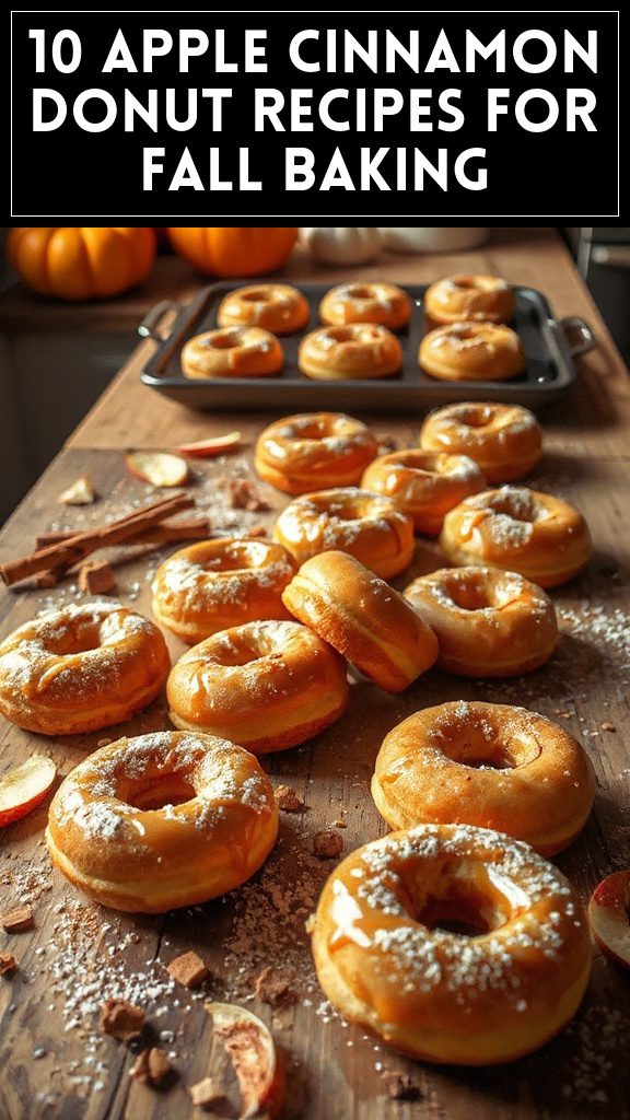 10 Apple Cinnamon Donut Recipes for Fall Baking