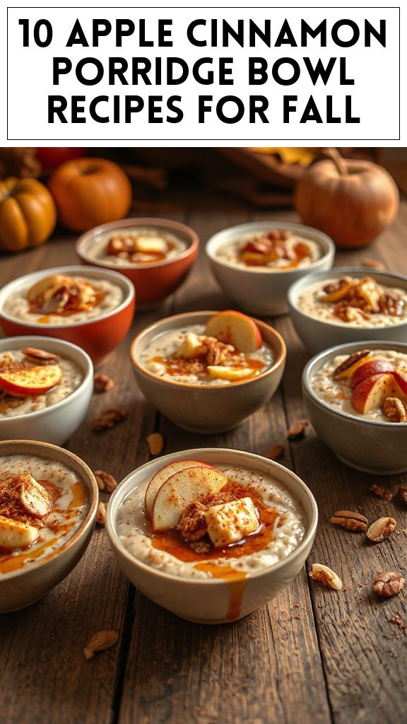 10 Apple Cinnamon Porridge Bowl Recipes for Fall