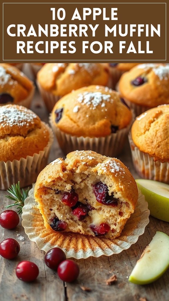 10 Apple Cranberry Muffin Recipes for Fall