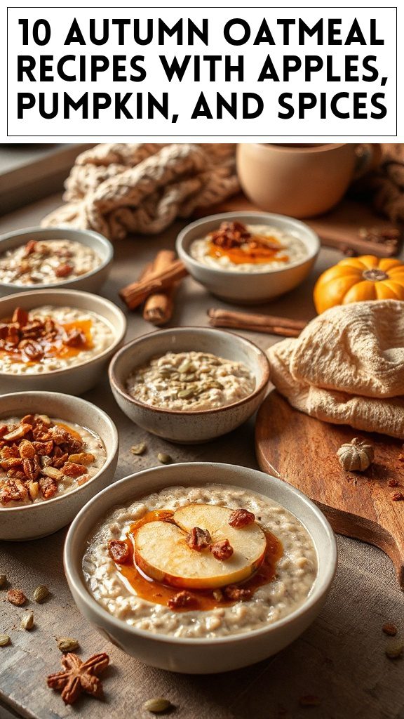 10 Autumn Oatmeal Recipes With Apples, Pumpkin, and Spices