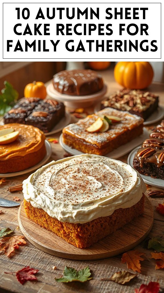10 Autumn Sheet Cake Recipes for Family Gatherings