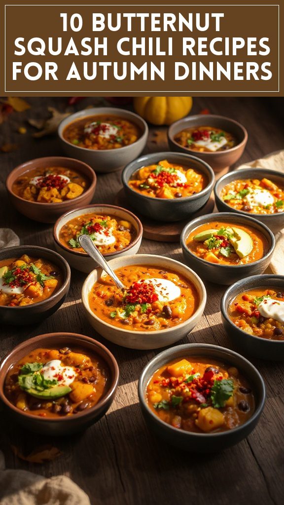 10 Butternut Squash Chili Recipes for Autumn Dinners