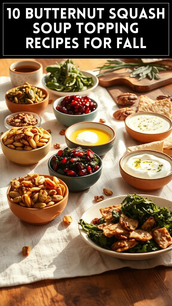 10 Butternut Squash Soup Topping Recipes for Fall