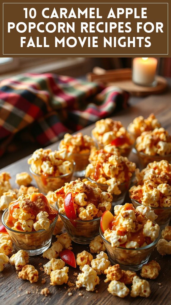 10 Caramel Apple Popcorn Recipes for Fall Movie Nights