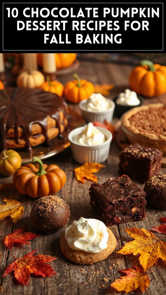 10 Chocolate Pumpkin Dessert Recipes for Fall Baking