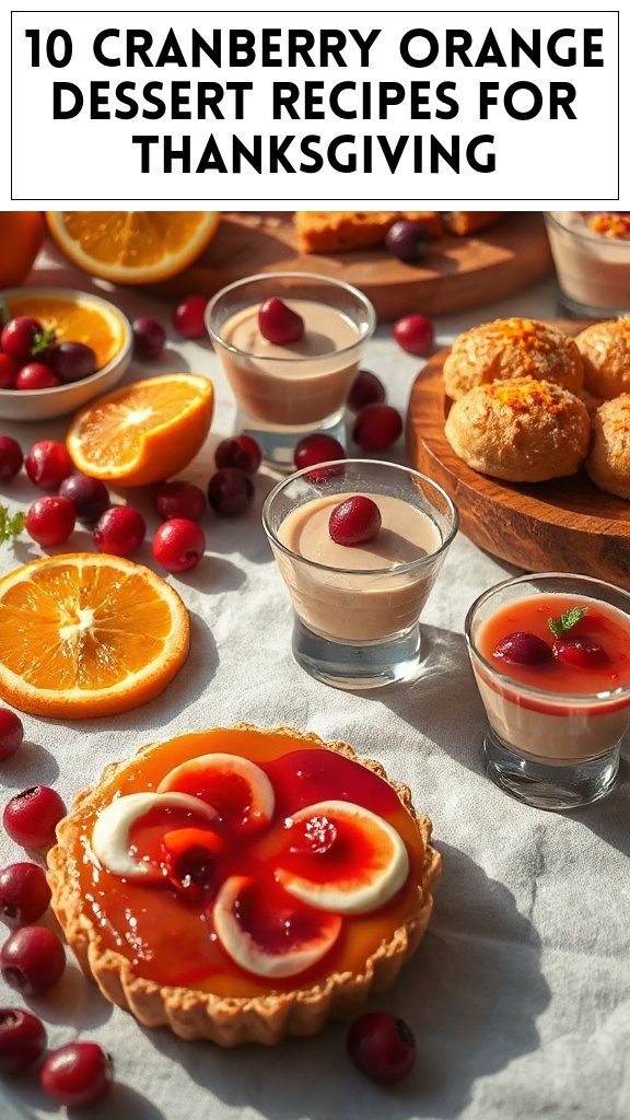 10 Cranberry Orange Dessert Recipes for Thanksgiving