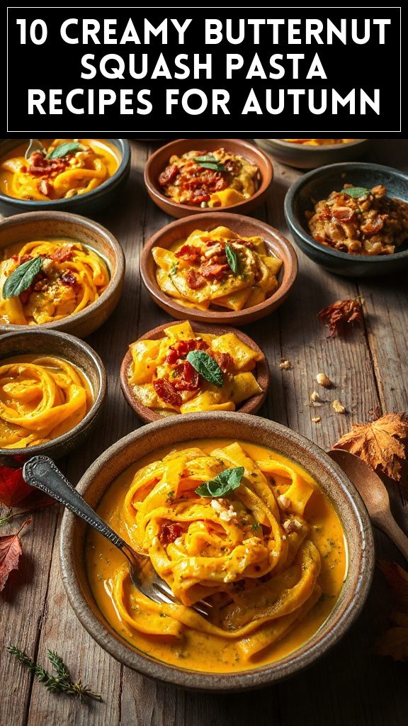 10 Creamy Butternut Squash Pasta Recipes for Autumn