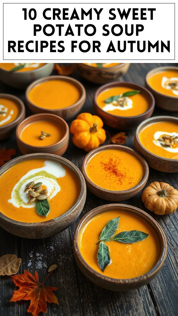 10 Creamy Sweet Potato Soup Recipes for Autumn