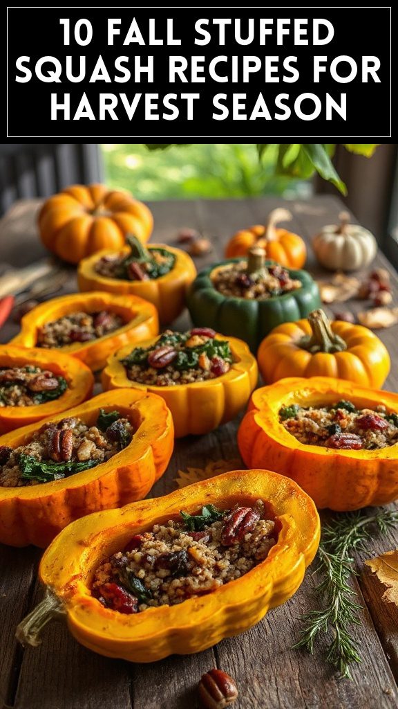 10 Fall Stuffed Squash Recipes for Harvest Season