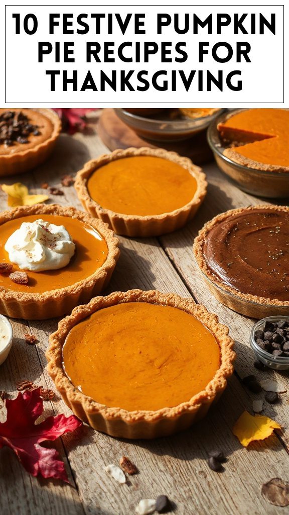 10 Festive Pumpkin Pie Recipes for Thanksgiving