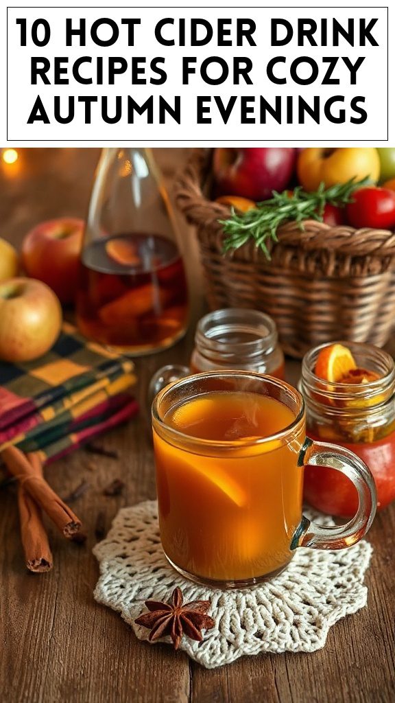 10 Hot Cider Drink Recipes for Cozy Autumn Evenings