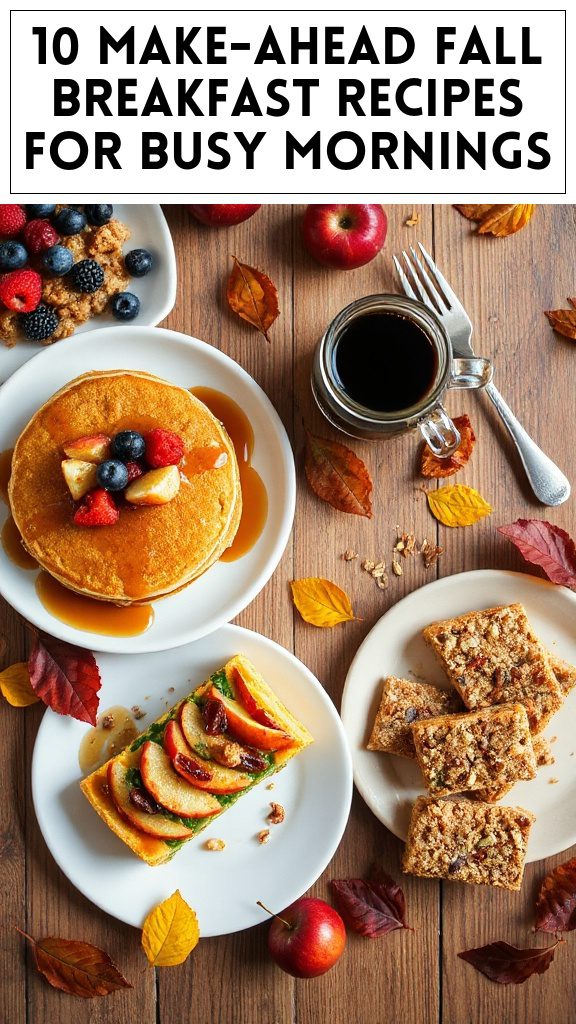 10 Make-Ahead Fall Breakfast Recipes for Busy Mornings