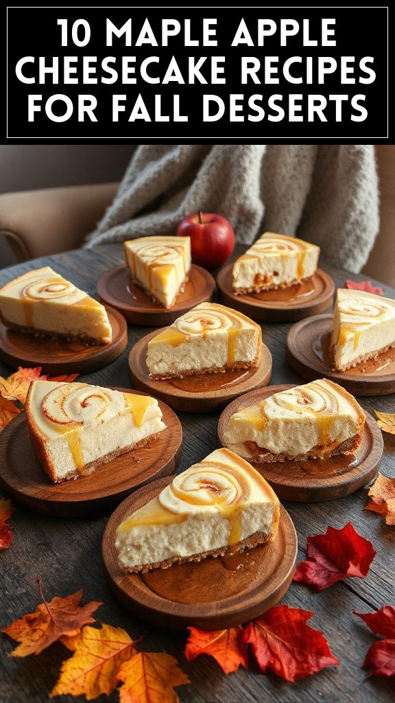 10 Maple Apple Cheesecake Recipes for Fall Desserts