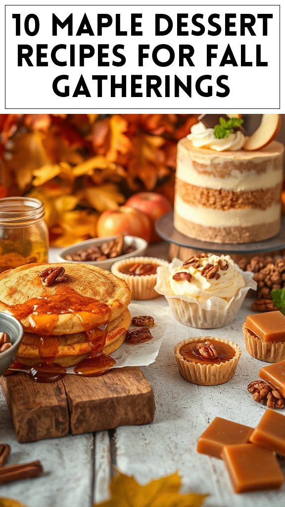 10 Maple Dessert Recipes for Fall Gatherings