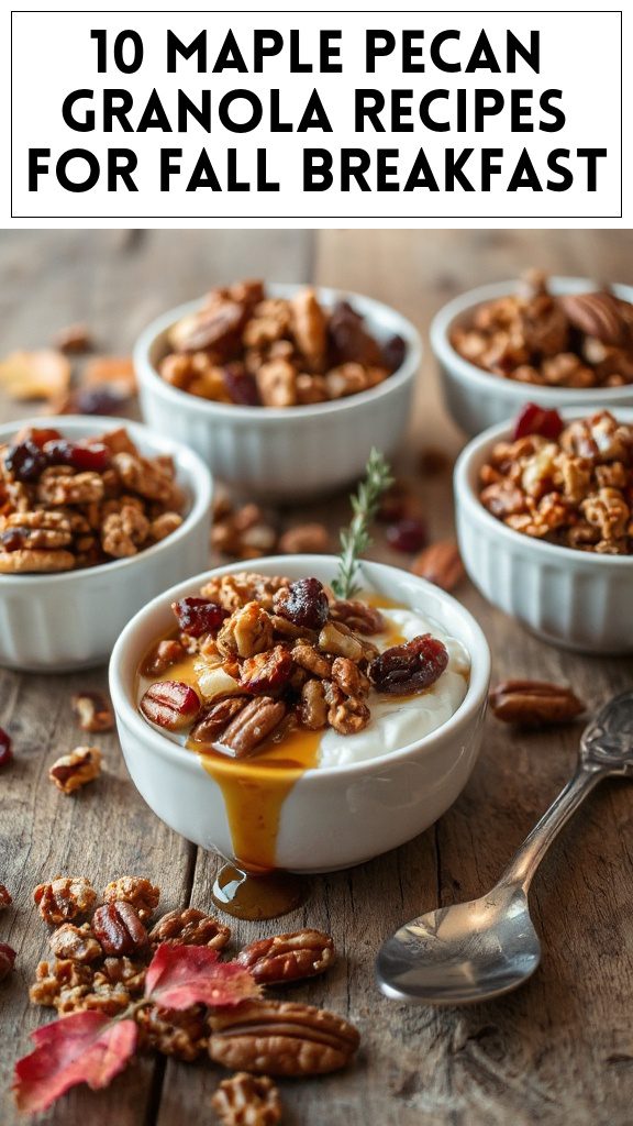 10 Maple Pecan Granola Recipes for Fall Breakfast