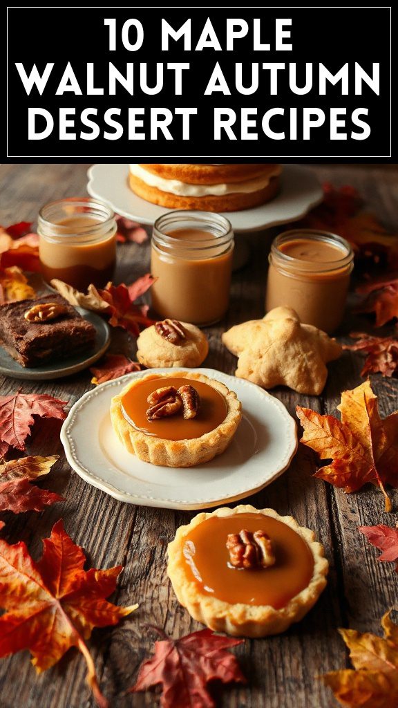 10 Maple Walnut Autumn Dessert Recipes