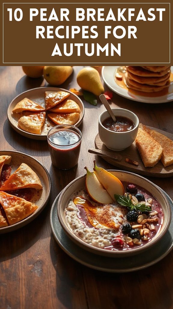 10 Pear Breakfast Recipes for Autumn