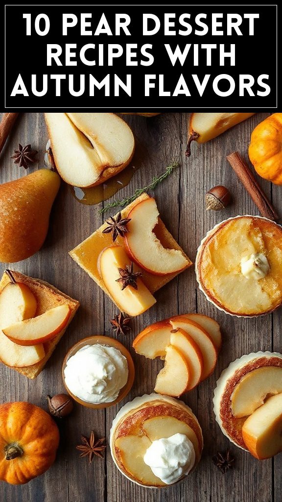 10 Pear Dessert Recipes With Autumn Flavors