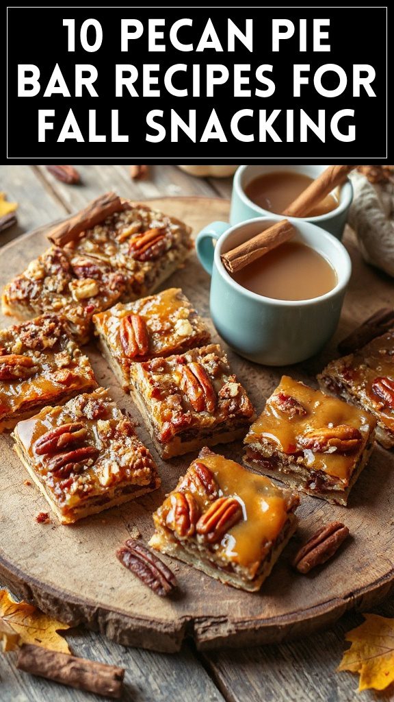 10 Pecan Pie Bar Recipes for Fall Snacking