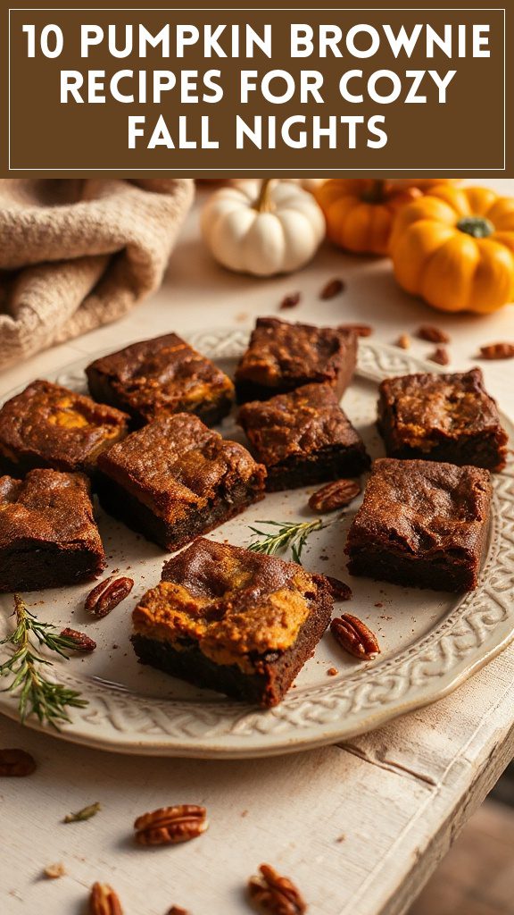 10 Pumpkin Brownie Recipes for Cozy Fall Nights