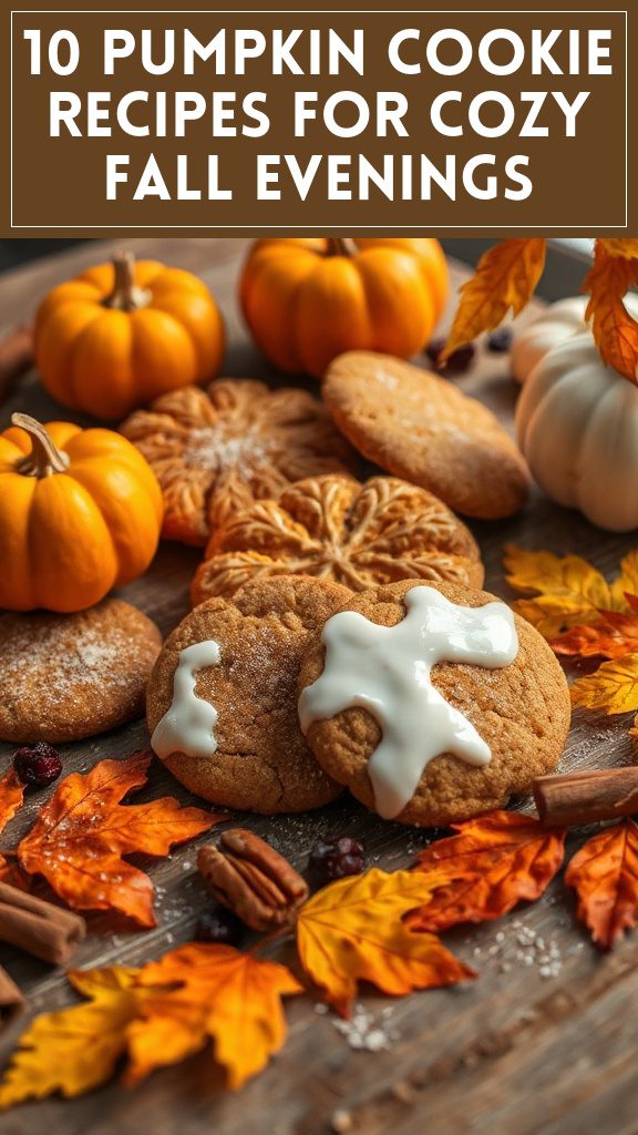 10 Pumpkin Cookie Recipes for Cozy Fall Evenings