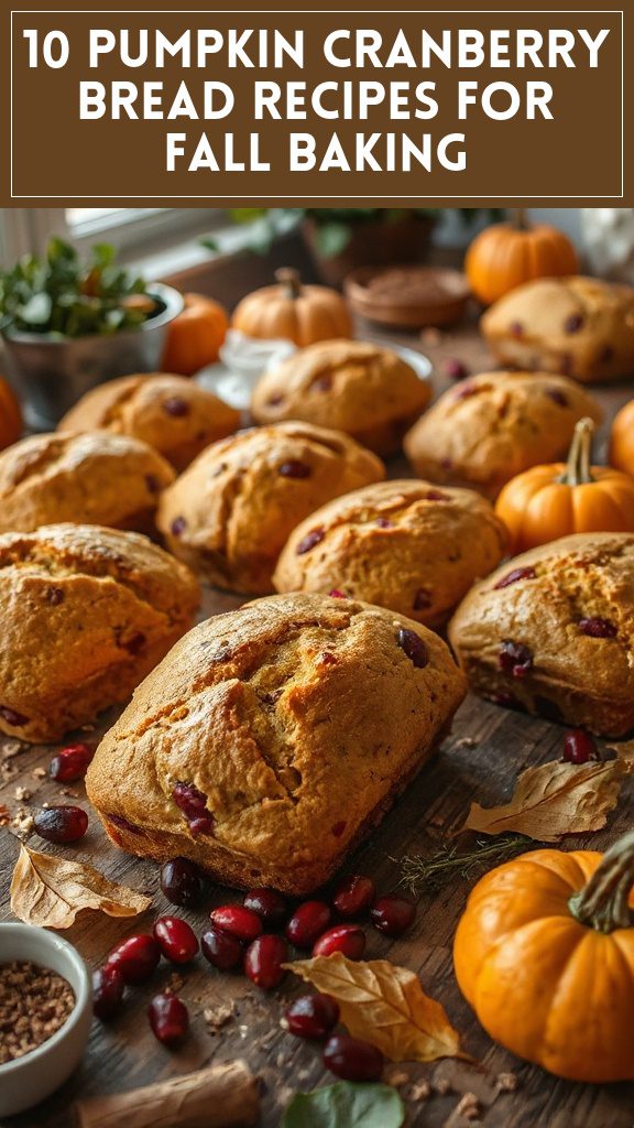 10 Pumpkin Cranberry Bread Recipes for Fall Baking
