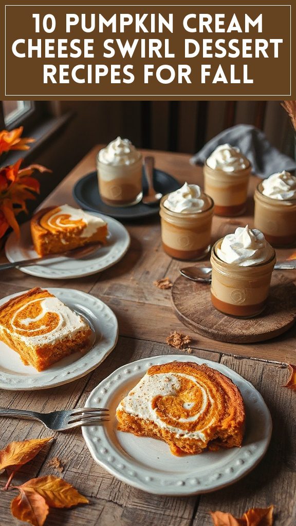 10 Pumpkin Cream Cheese Swirl Dessert Recipes for Fall