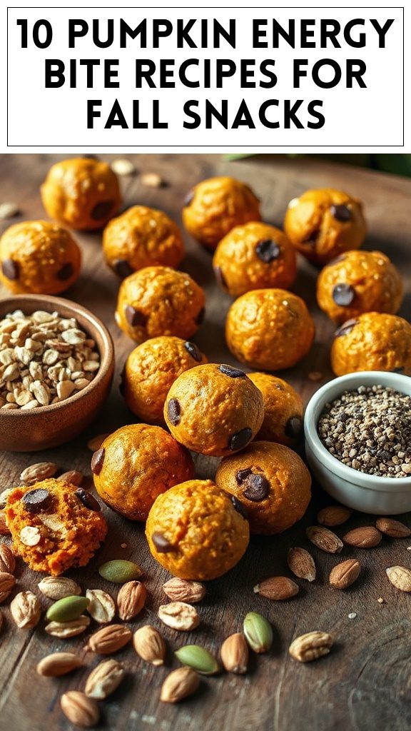 10 Pumpkin Energy Bite Recipes for Fall Snacks