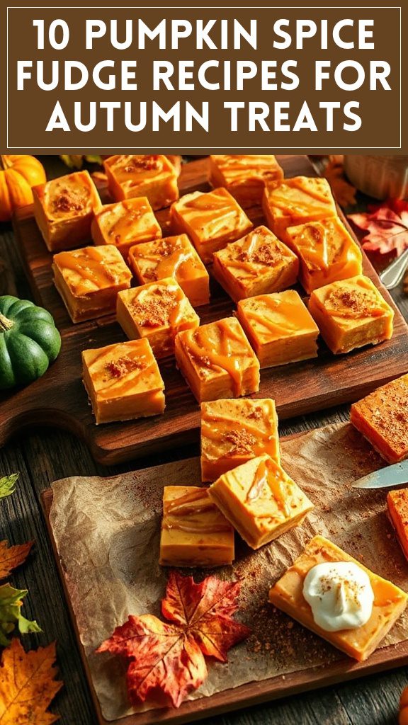 10 Pumpkin Spice Fudge Recipes for Autumn Treats