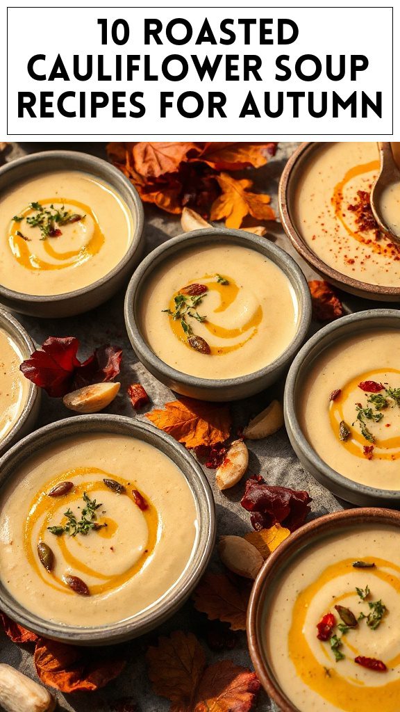 10 Roasted Cauliflower Soup Recipes for Autumn