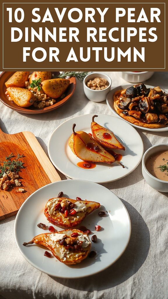 10 Savory Pear Dinner Recipes for Autumn