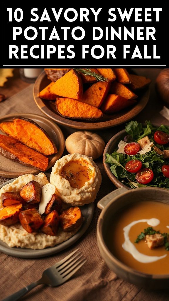 10 Savory Sweet Potato Dinner Recipes for Fall