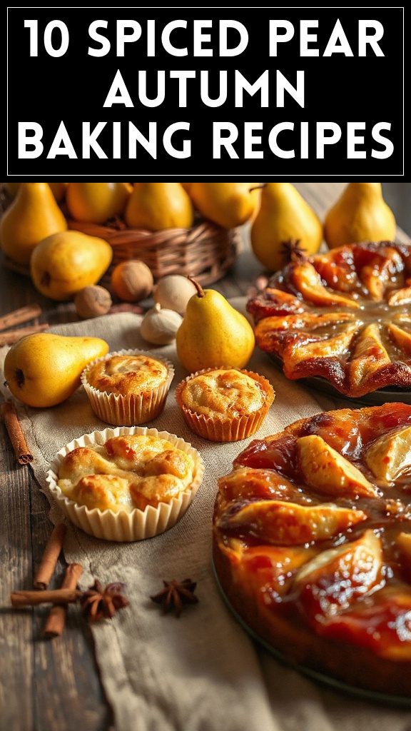 10 Spiced Pear Autumn Baking Recipes