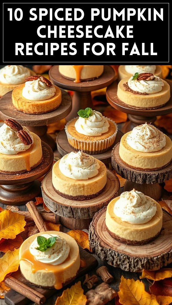 10 Spiced Pumpkin Cheesecake Recipes for Fall