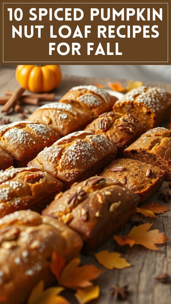 10 Spiced Pumpkin Nut Loaf Recipes for Fall