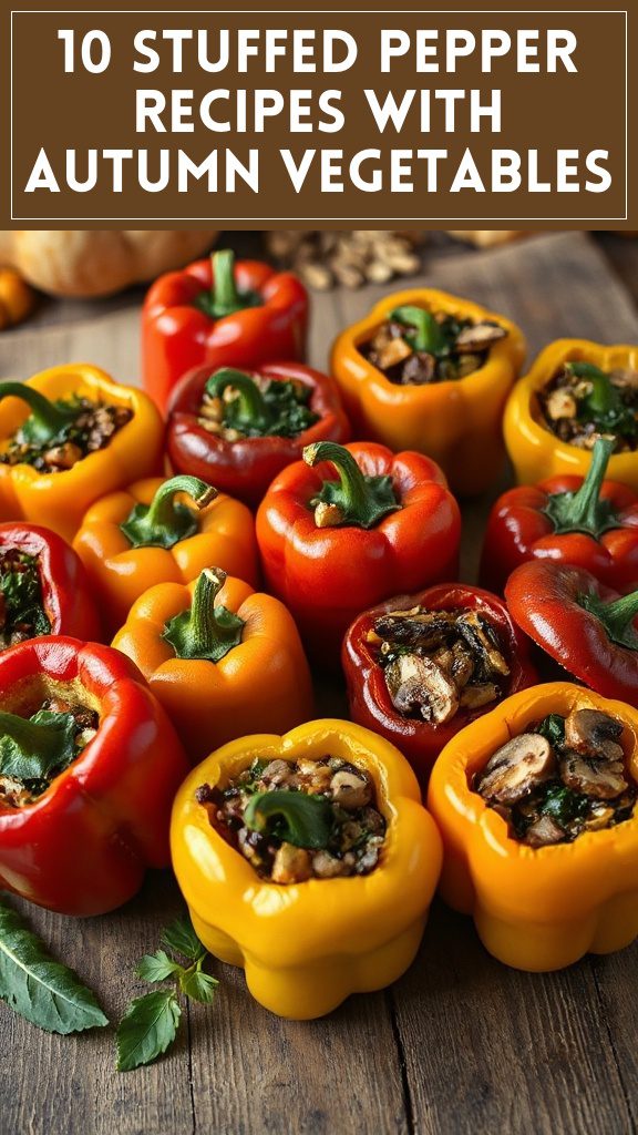 10 Stuffed Pepper Recipes With Autumn Vegetables