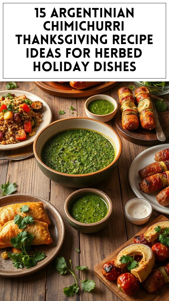 15 Argentinian Chimichurri Thanksgiving Recipe Ideas for Herbed Holiday Dishes