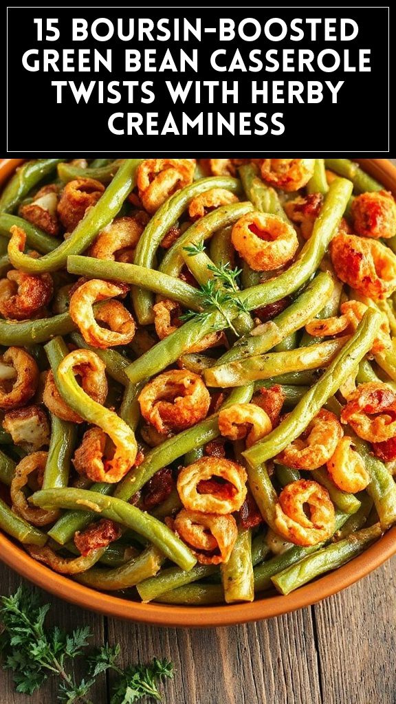 15 Boursin-Boosted Green Bean Casserole Twists With Herby Creaminess