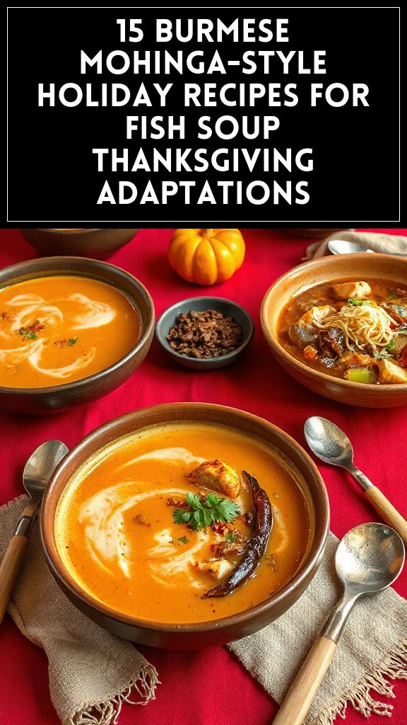 15 Burmese Mohinga-Style Holiday Recipes for Fish Soup Thanksgiving Adaptations