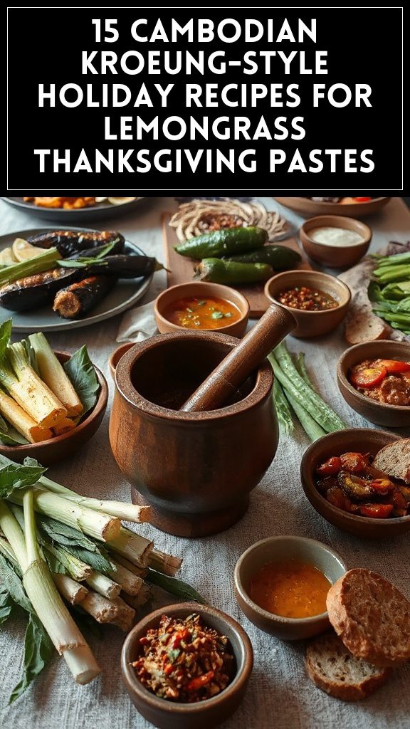 15 Cambodian Kroeung-Style Holiday Recipes for Lemongrass Thanksgiving Pastes