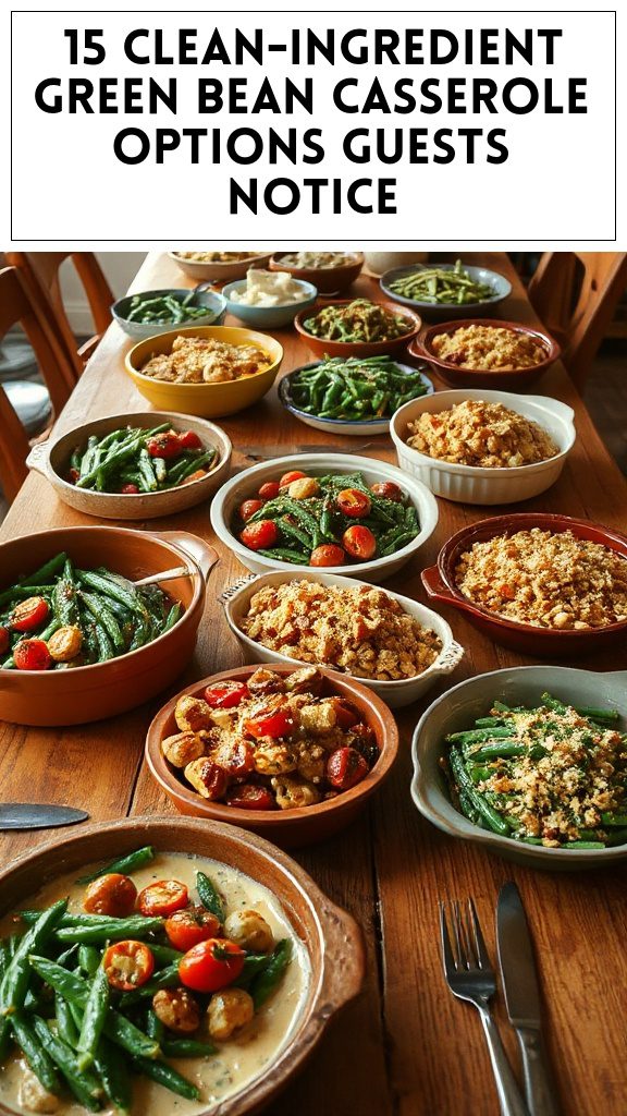 15 Clean-Ingredient Green Bean Casserole Options Guests Notice